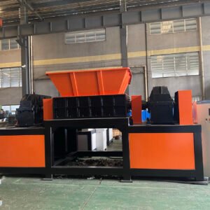metal double shaft shredder.