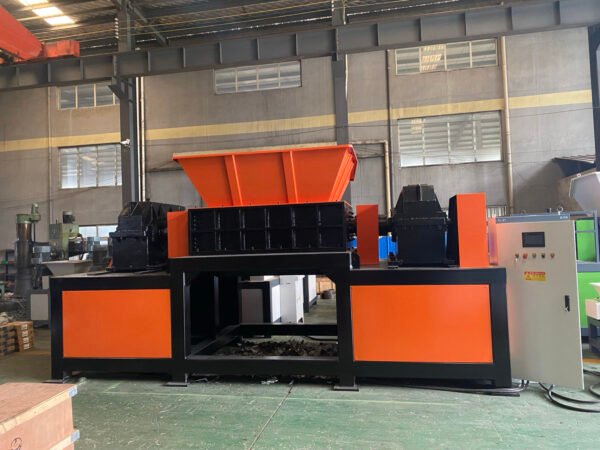 metal double shaft shredder.